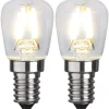LED-lamppu Star Trading 352-41-2, Ø26x58mm, E14, kirkas, 1.3W, 2700K, 110lm, 2 kpl