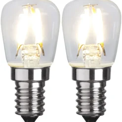LED-lamppu Star Trading 352-41-2, Ø26x58mm, E14, kirkas, 1.3W, 2700K, 110lm, 2 kpl