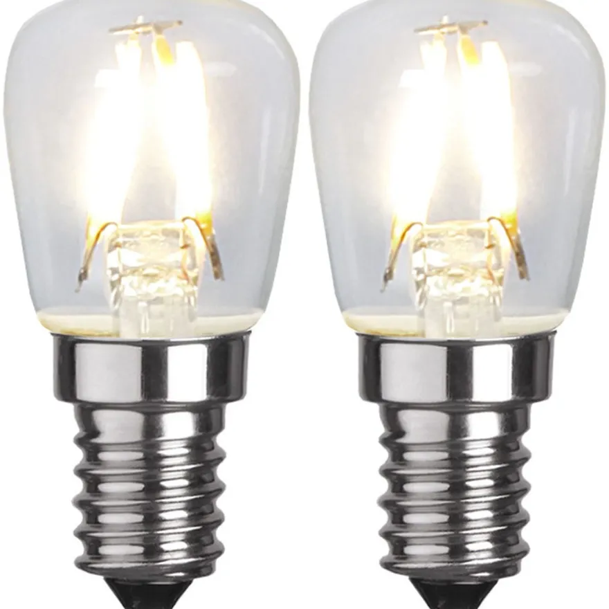 LED-lamppu Star Trading 352-41-2, Ø26x58mm, E14, kirkas, 1.3W, 2700K, 110lm, 2 kpl