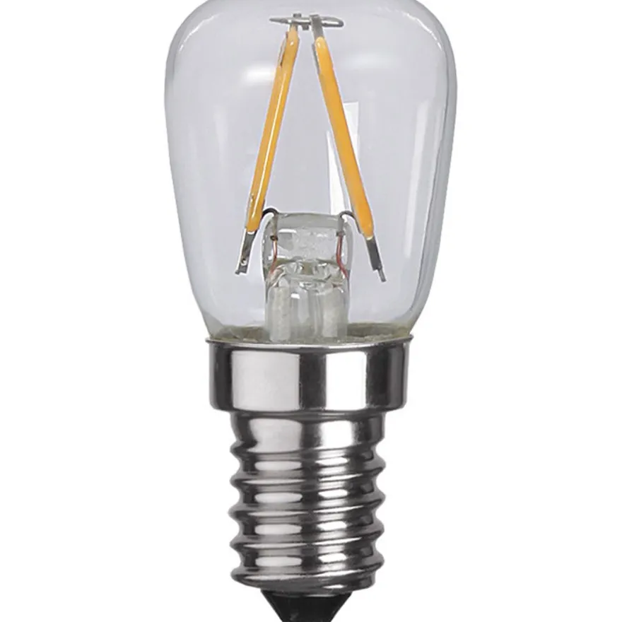 LED-lamppu Star Trading 352-41-2, Ø26x58mm, E14, kirkas, 1.3W, 2700K, 110lm, 2 kpl