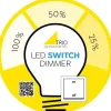 LED-lamppu Trio E27, filament vakiokupu 7W, 806lm 4000K, kirkas, switch dimmer