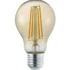 LED-Lamppu Trio E27, filament vakio 8W, 700lm 2700K ruskea switch dimm