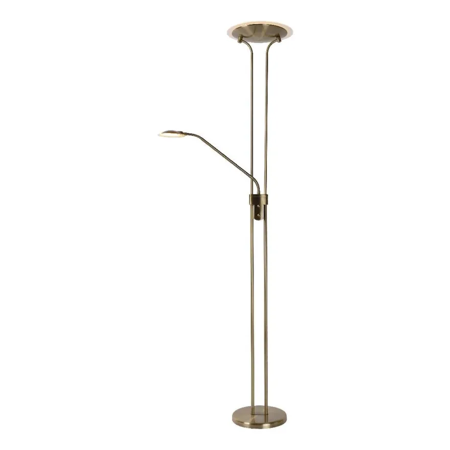 LED-lattiavalaisin Lucide Champion, Ø25.4x180cm, 20W, himmennettävä, pronssi