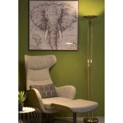 LED-lattiavalaisin Lucide Champion, Ø25.4x180cm, 20W, himmennettävä, pronssi