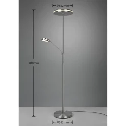 LED-lattiavalaisin Trio Franklin, uplighter, eri värejä