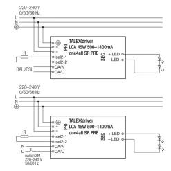 LED-liitäntälaite FTLIGHT, 44W, IP20, 1050mA, Triac-himmennettävä