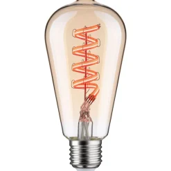 LED-älylamppu Paulmann Smart Home Zigbee 3.0, ST64, E27, 470lm, 6.3W, RGBW+, filamentti, himmennettävä, kulta