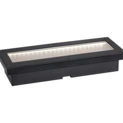 LED-maavalaisin aurinkokennolla Paulmann Domenic, 8x20cm, IP67, 3000K, musta