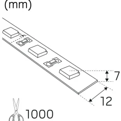 LED-nauha Hide-a-lite LEDstrip HV FDIM 2100K 10m