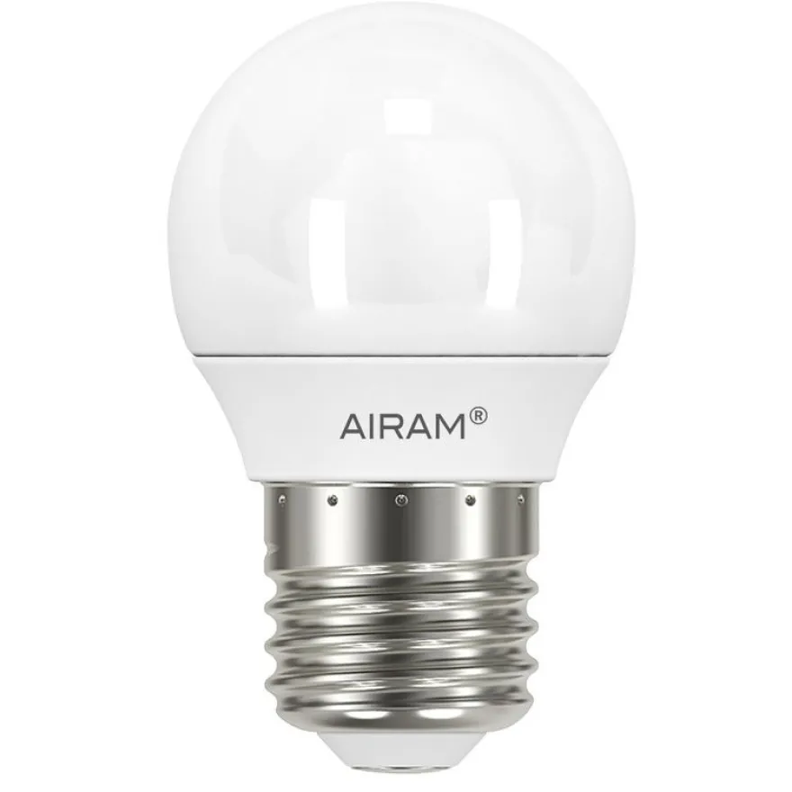 LED-pienkupulamppu Airam Pro P45 830, E27, 3000K, 470lm