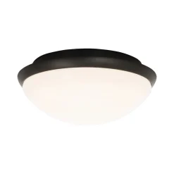 LED-plafondi Aneta Lighting Siracusa, IP44, valkoinen/musta