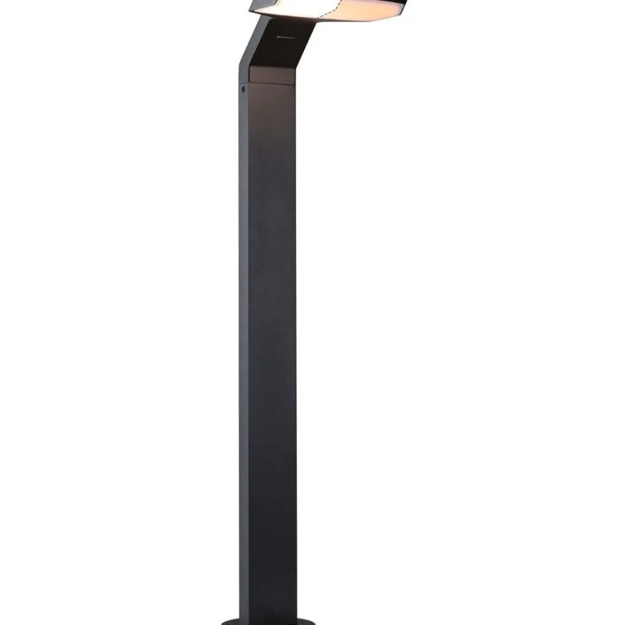 LED-pollarivalaisin liiketunnistimella Paulmann Zenera, 67cm, IP44, 2200-3000K, korroosionkestävä, antrasiitti