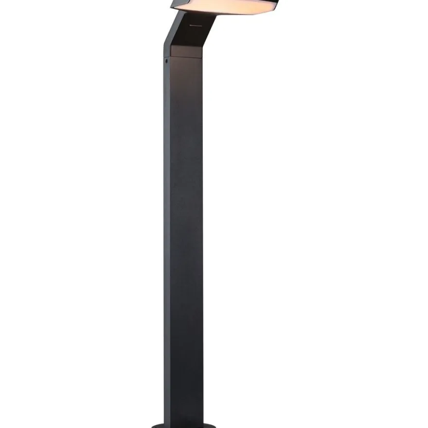 LED-pollarivalaisin liiketunnistimella Paulmann Zenera, 67cm, IP44, 2200-3000K, korroosionkestävä, antrasiitti