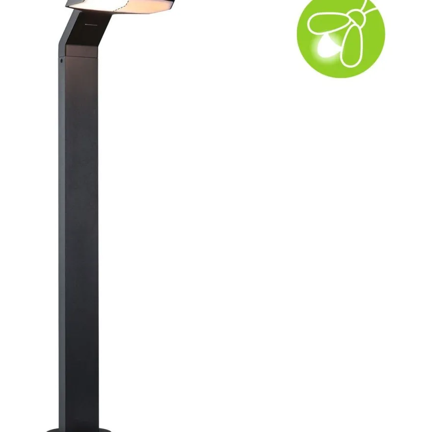LED-pollarivalaisin liiketunnistimella Paulmann Zenera, 67cm, IP44, 2200-3000K, korroosionkestävä, antrasiitti