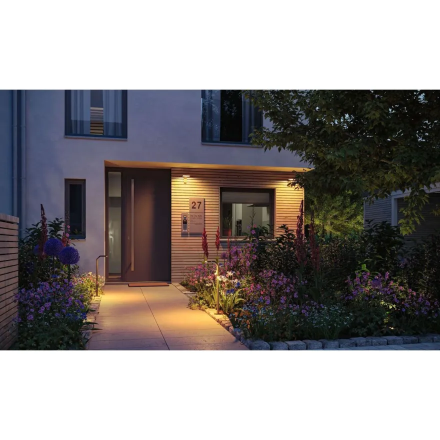 LED-pollarivalaisin liiketunnistimella Paulmann Zenera, 67cm, IP44, 2200-3000K, korroosionkestävä, antrasiitti