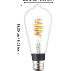 LED-polttimo Eglo connect.z RGB ST64 4.9W kirkas