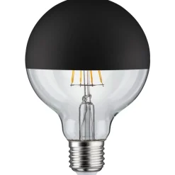LED-pääpeililamppu Paulmann Modern Classic Edition Globe, E27, G95, 600lm, 6.5W, 2700K, himmennettävä, mattamusta