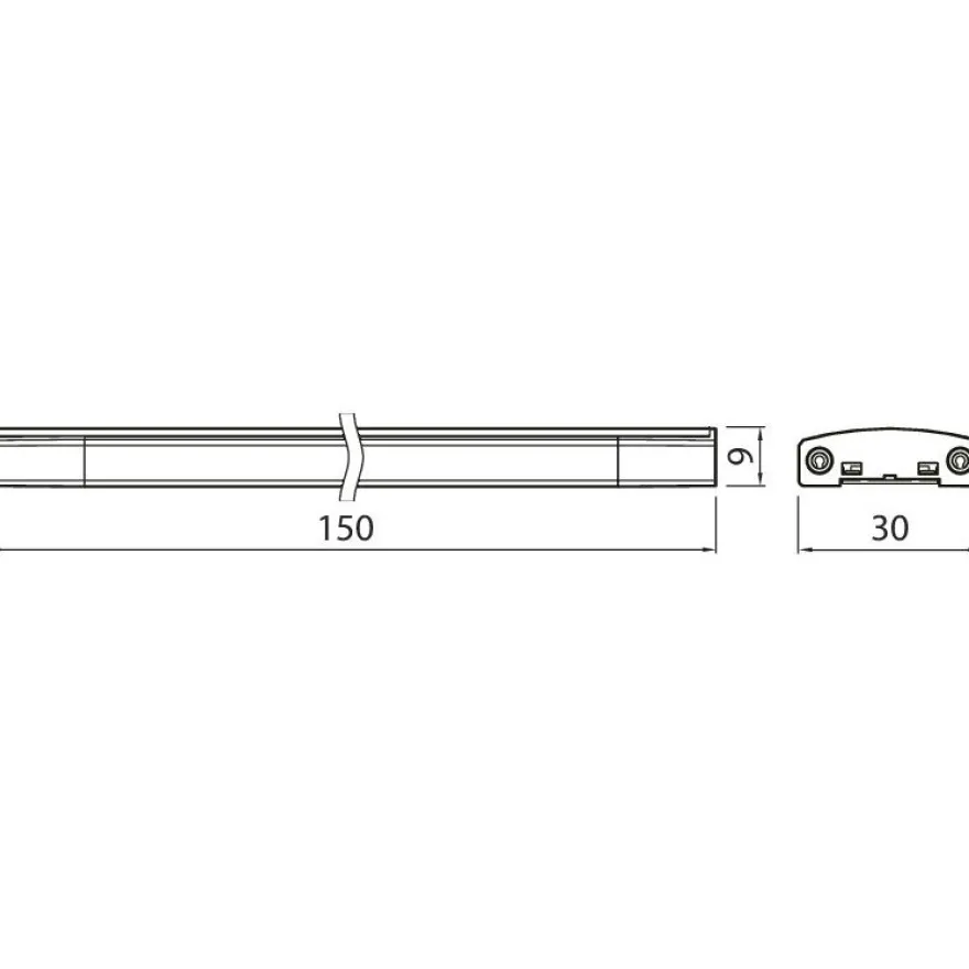 LED-profiili Airam Linear 150, IP21, 2.5W/830, 3000K