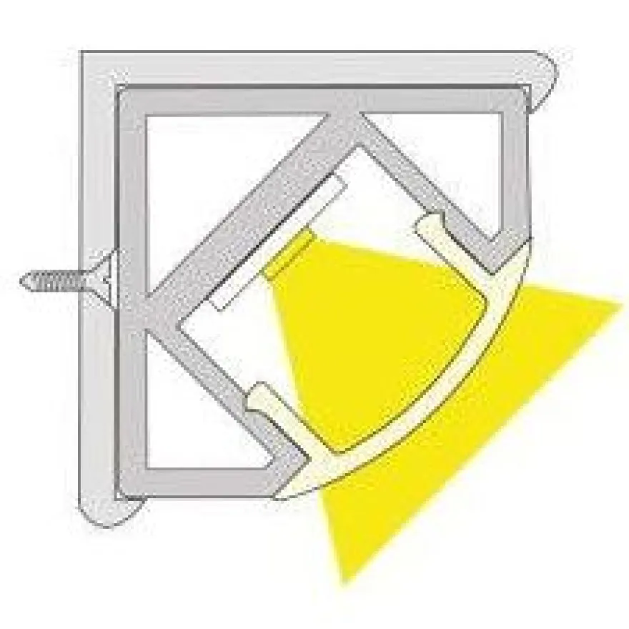 LED-profiili Limente LED-Corner 20 CCT, 2700-6000K, 2m, 19W, musta