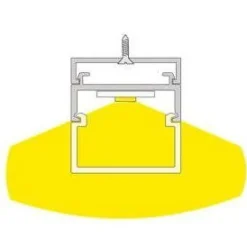 LED-profiili Limente LED-Decker 40 Lux, 3000K, 4m, 57W, alumiini