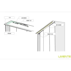LED-profiili Limente LED-Grade 40 CCT, 2700-6000K, 4m, 29W, alumiini