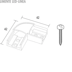 LED-profiili Limente LED-LINEA LUX, 3000K, eri kokoja ja värejä