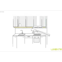 LED-profiili Limente LED-LINEA LUX, 3000K, eri kokoja ja värejä