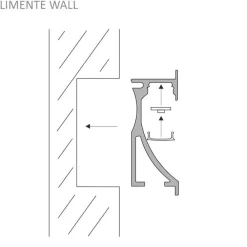 LED-profiili Limente LED-Wall 40 CCT, 2700-6000K, 4m, 29W, alumiini