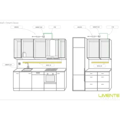 LED-profiili Limente LED-Wall 40 CCT, 2700-6000K, 4m, 29W, alumiini