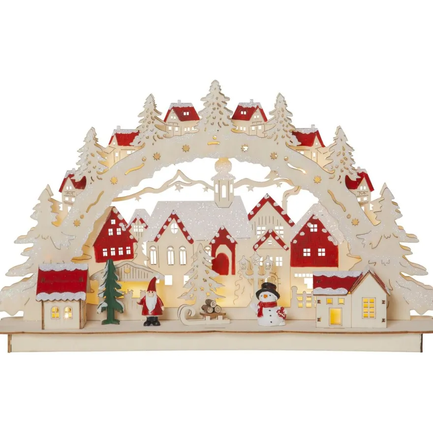 LED-pöytäkoriste Star Trading Rosenheim, 46x27cm