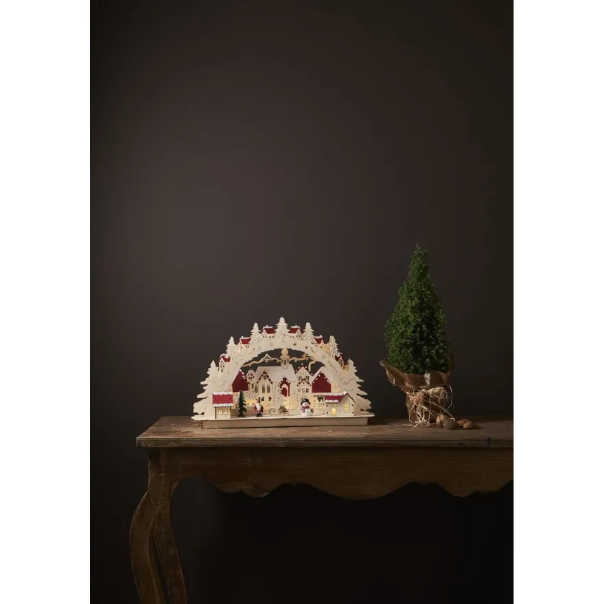 LED-pöytäkoriste Star Trading Rosenheim, 46x27cm