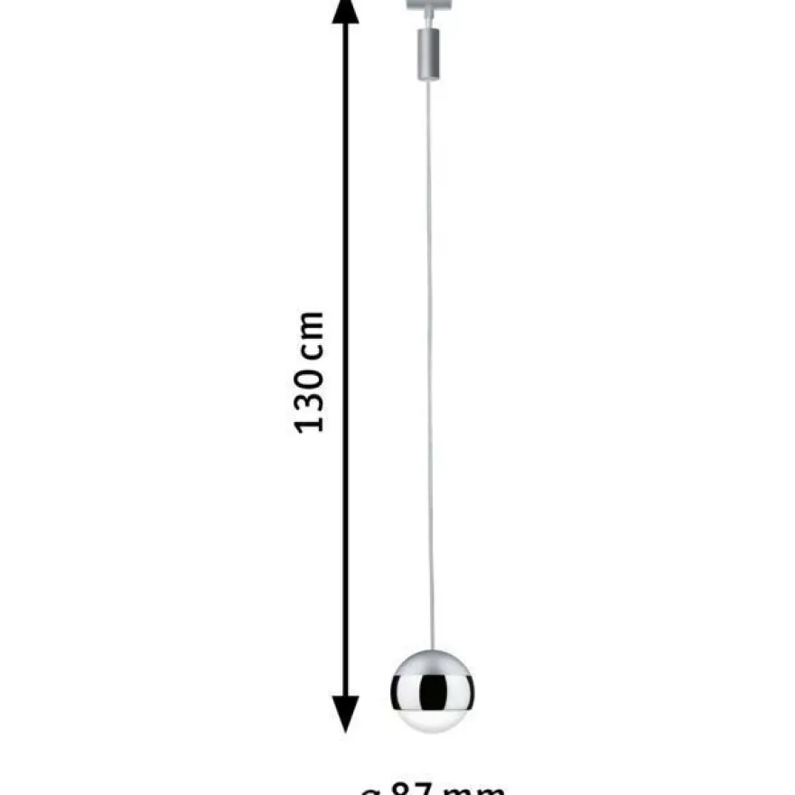 LED-riippuvalaisin kiskoon Paulmann Urail Capsule II, 6.3W, 4000K, himmennettävä, eri värejä