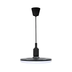 LED-riippuvalaisin Polux Kiki, Ø15cm, 10W, musta