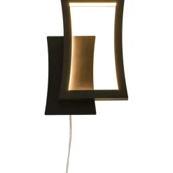 LED-seinävalaisin Aneta Lighting Staccato, himmennettävä, musta