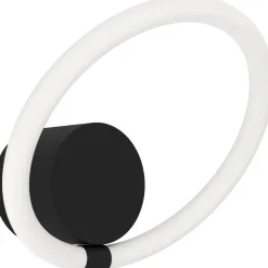 LED-Seinävalaisin Eglo Caranacoa, 11.5W, Ø26cm, musta/valkoinen