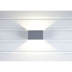 LED-seinävalaisin Hide-a-lite Indicate Case Wall IP55 harmaa