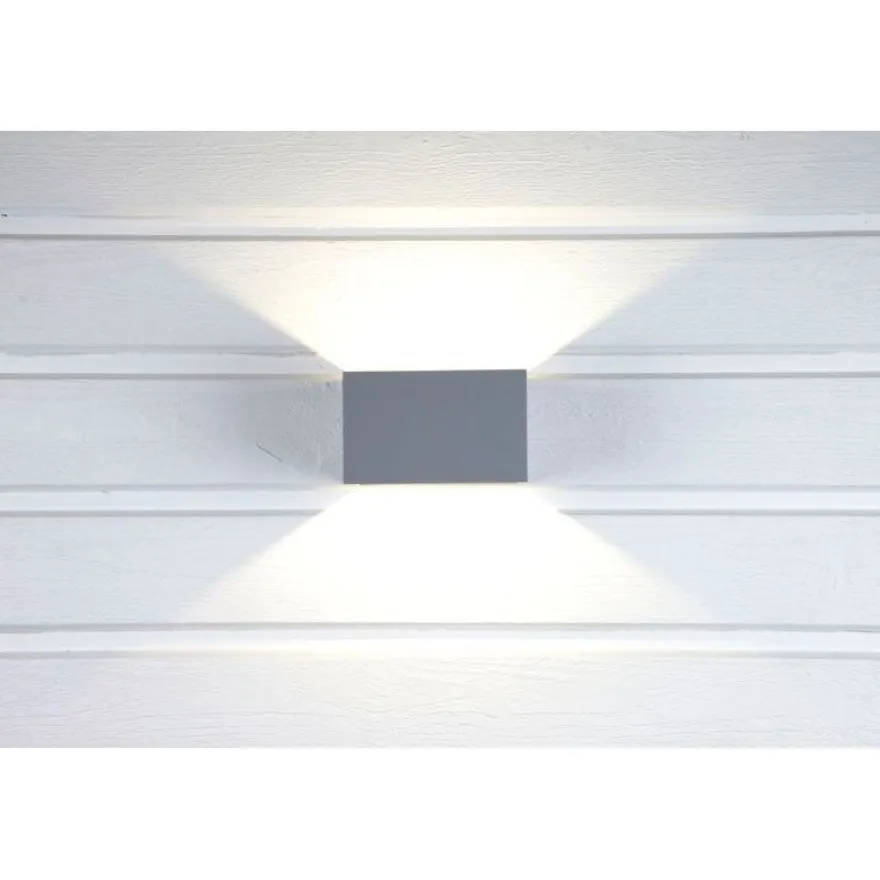 LED-seinävalaisin Hide-a-lite Indicate Case Wall IP55 harmaa
