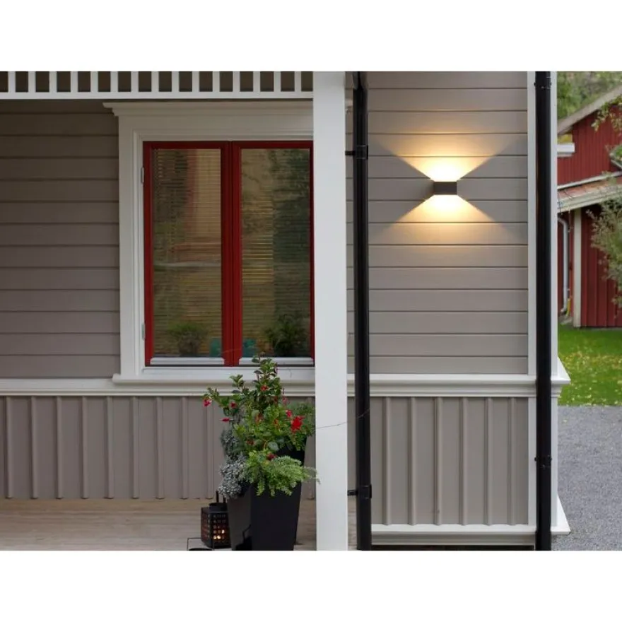 LED-seinävalaisin Hide-a-lite Indicate Case Wall IP55 harmaa