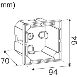 LED-seinävalaisin Hide-a-lite Indicate Multi antrasiitti
