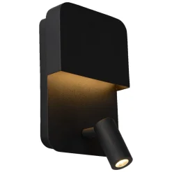 LED-seinävalaisin Lucide Boxer, 2x5W, musta