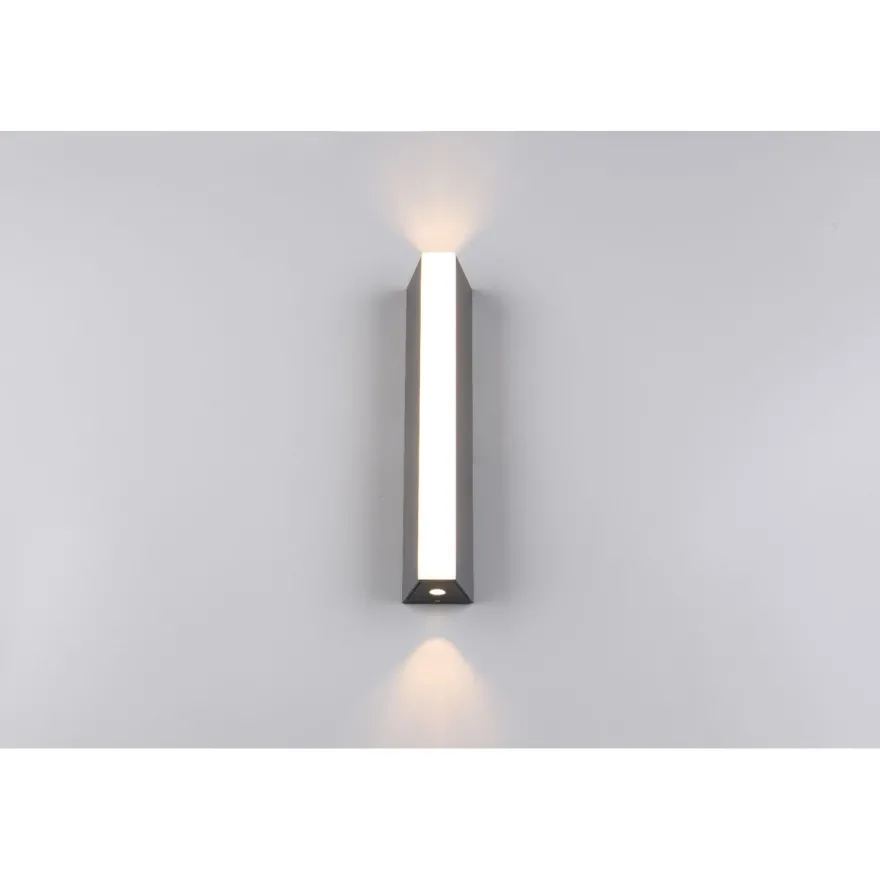 LED-seinävalaisin Trio Marne, 30cm, antrasiitti