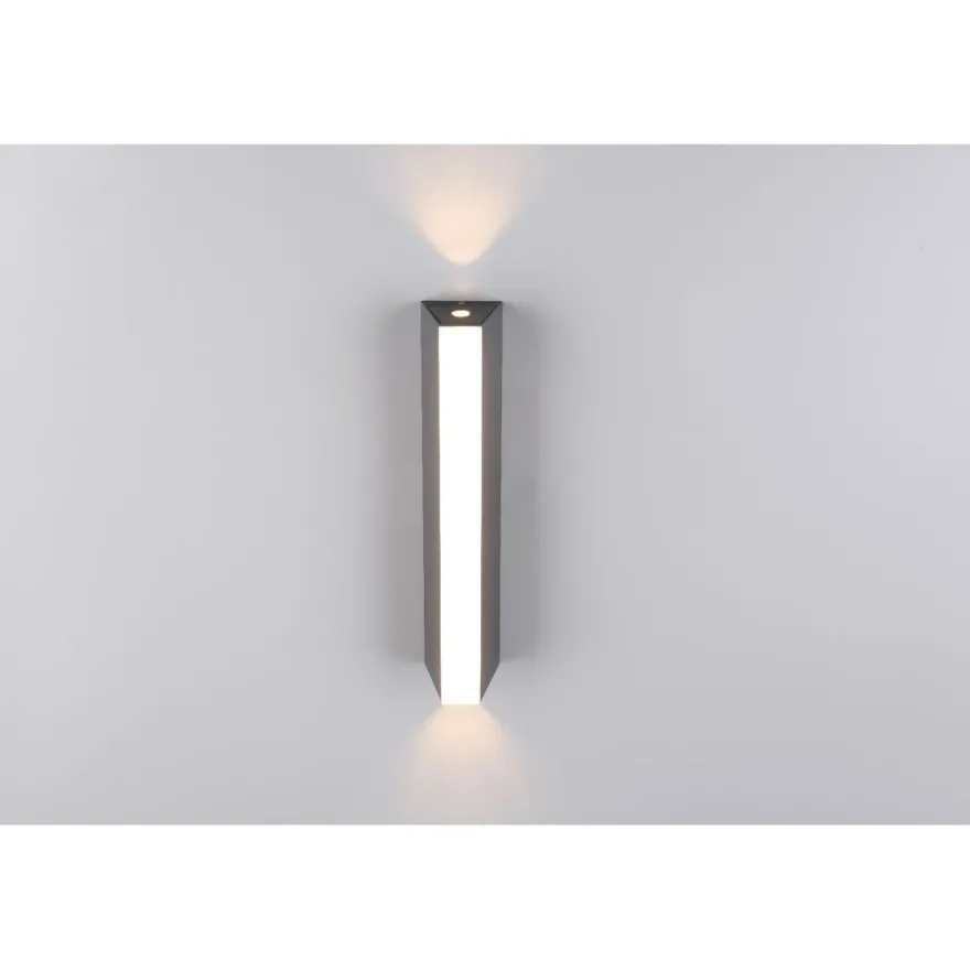 LED-seinävalaisin Trio Marne, 30cm, antrasiitti