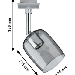 LED-spottivalaisin kiskoon Paulmann URail Blossom, G9, max.10W, himmennettävä, eri värejä