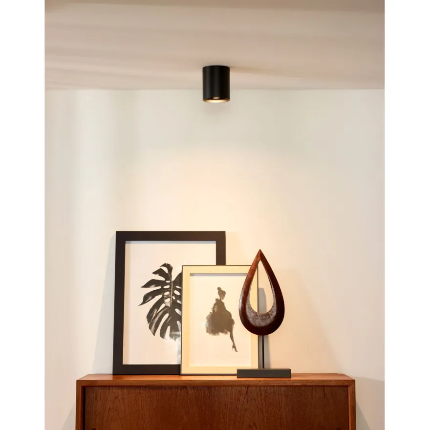 LED-spottivalaisin Lucide Bodi, GU10, musta
