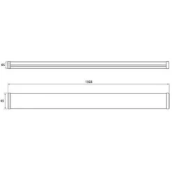LED-teollisuusvalaisin Airam Optimus, 1500mm, IP44, 60W/840, 6000lm