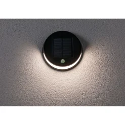 LED-ulkoseinävalaisin aurinkokennolla Paulmann Helena, IP44, 3000K, liiketunnistin, antrasiitti