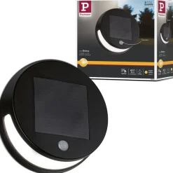 LED-ulkoseinävalaisin aurinkokennolla Paulmann Helena, IP44, 3000K, liiketunnistin, antrasiitti