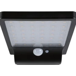 LED-ulkoseinävalaisin aurinkokennolla Paulmann Solveig, IP44, 3000K, liike- ja hämärätunnistin, musta