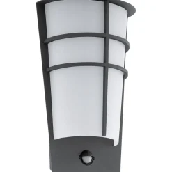 LED-ulkoseinävalaisin Eglo Breganzo, liiketunnistimella, antrasiitti