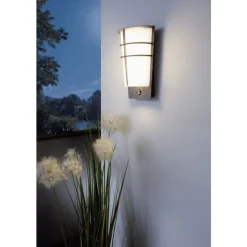 LED-ulkoseinävalaisin Eglo Breganzo, liiketunnistimella, antrasiitti